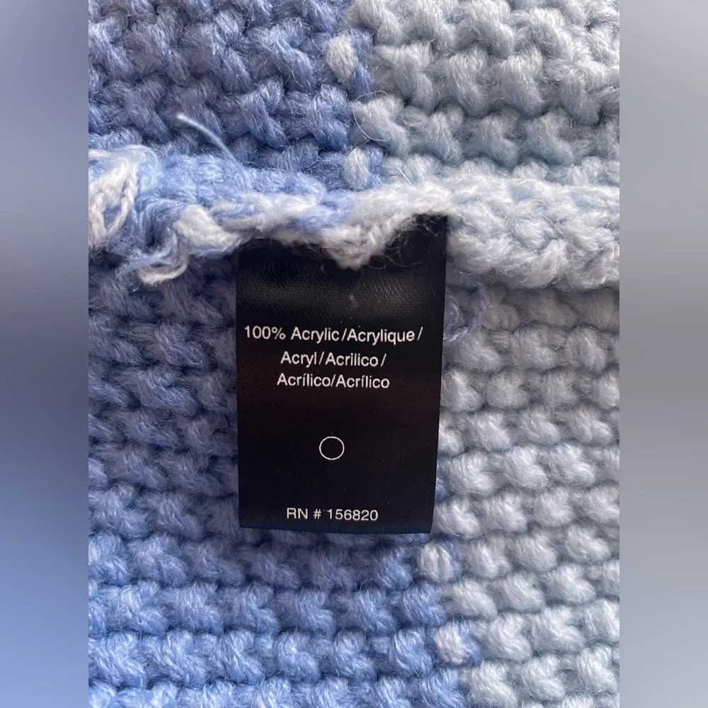 Allison New York Women Chunky Turtleneck Blue Sweater Oversized M-L - Picture 7 of 8